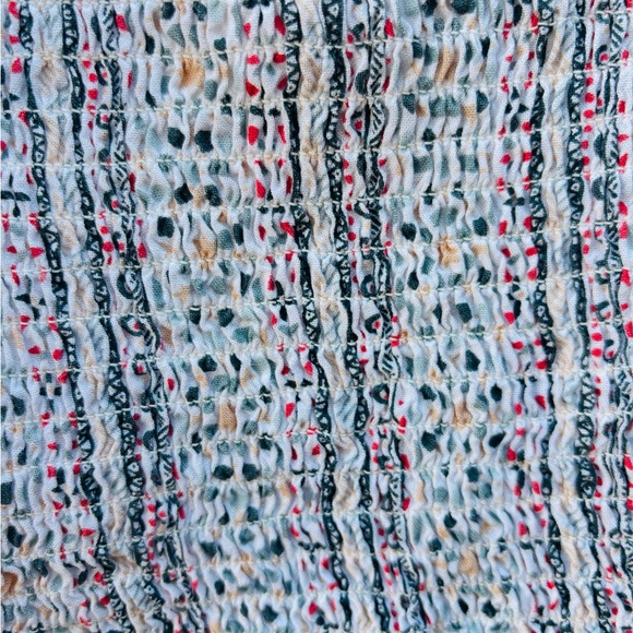 Japna Women’s M Runched Geometric Print Cami Tank Top, Japna Smocked Tops - Picture 7 of 9